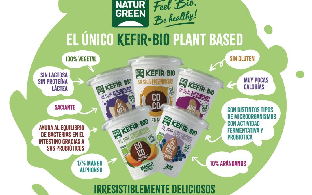 ¡Descubre las nuevas alternativas 100% vegetales al Kéfir de NaturGreen!