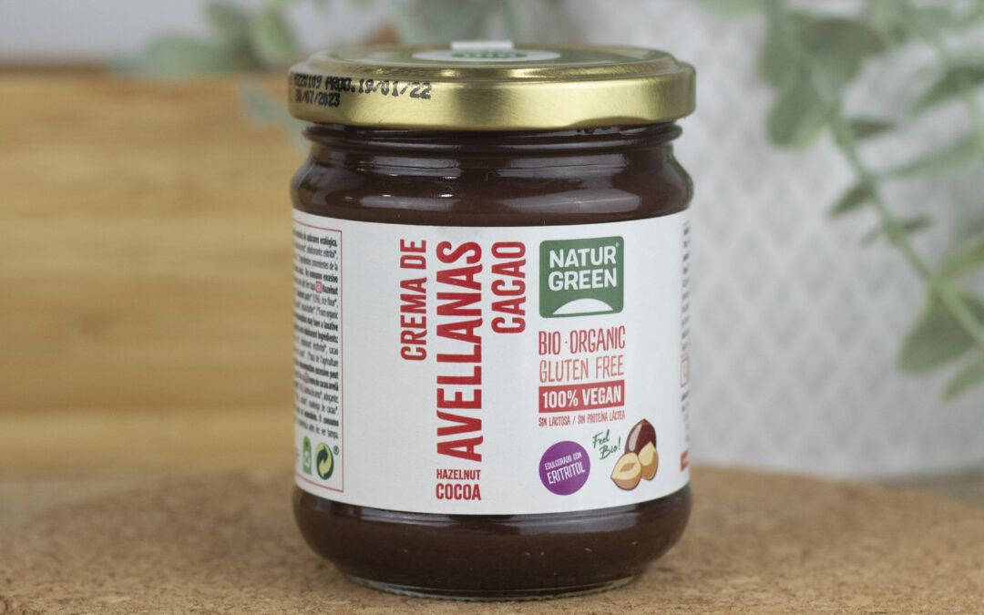 Crema de avellanas cacao contenido reducido de azúcares